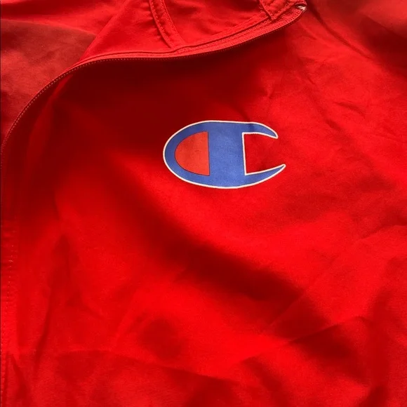 Champion 1/4-Zip Windbreaker Men’s Size Medium Pre Owned - Picture 3 of 14